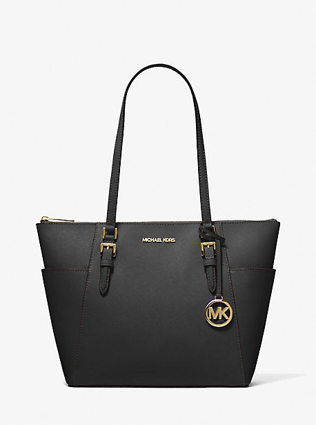 Michael Kors Charlotte Top Zip Tote MK Signature Shoulder Bag Black deals