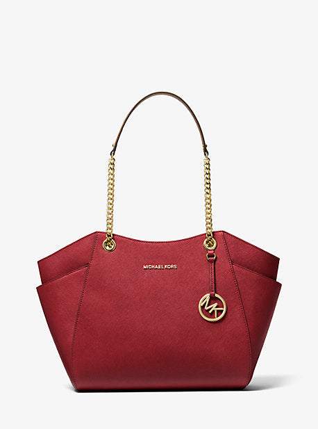 Michael kors red 2025 jet set bag