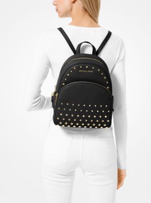 Abbey Medium Studded Pebbled Leather Backpack