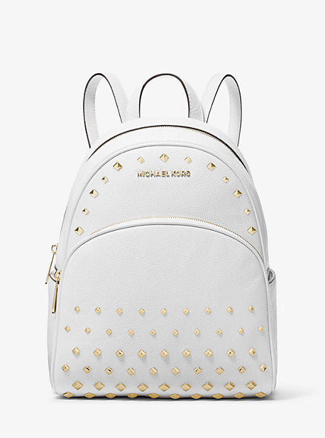 Michael Kors Women's Abbey Medium Studded Leather Backpack White | eBay Michael Kors Women's Abbey Medium Studded Leather Backpack White | eBay
