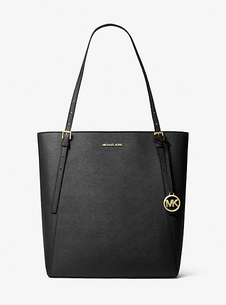 Michael Kors Edith Large Saffiano Leather Tote Bag In Black