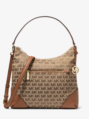 Fallon Large Logo Jacquard Shoulder Bag