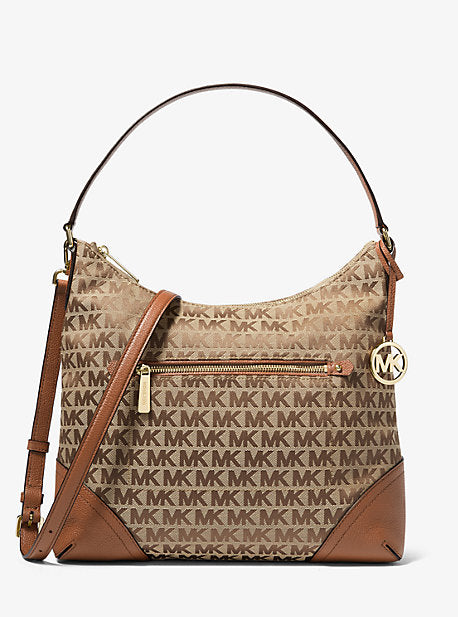 Fallon Large Logo Jacquard Shoulder Bag