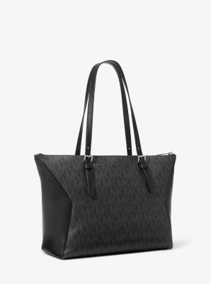 Coraline Large Logo and Leather Tote Bag