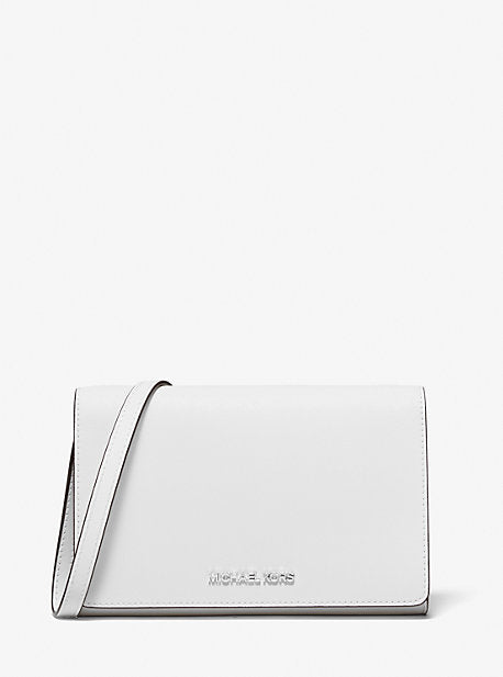 MICHAEL KORS ☜UNBOXING☞ Jet Set Large Saffiano Leather Crossbody Bag /  White / Cream 