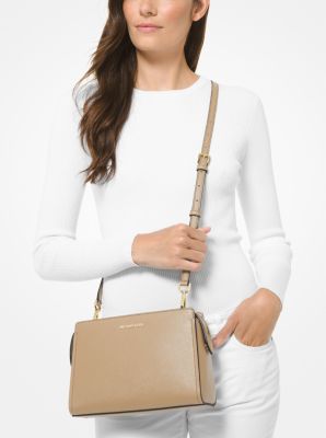 Leslie Medium Saffiano Leather Crossbody Bag