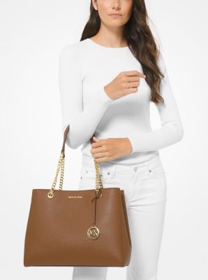 Susannah large saffiano leather shoulder bag sale