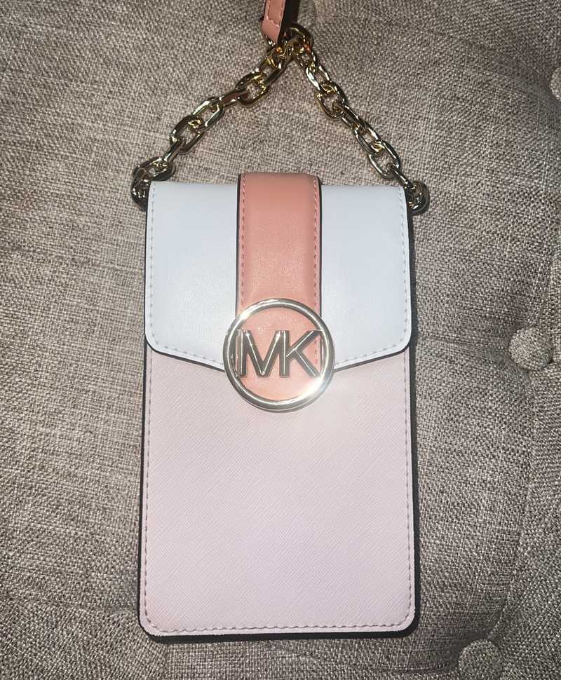 Carmen Small Color-Block Faux Leather Phone Crossbody Bag – Michael Kors  Pre-Loved